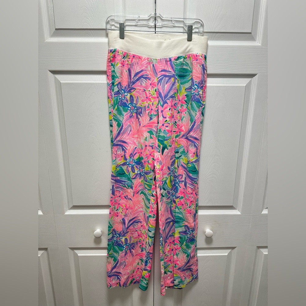 Lilly Pulitzer Tropical Pink and Green Kids Bottoms
